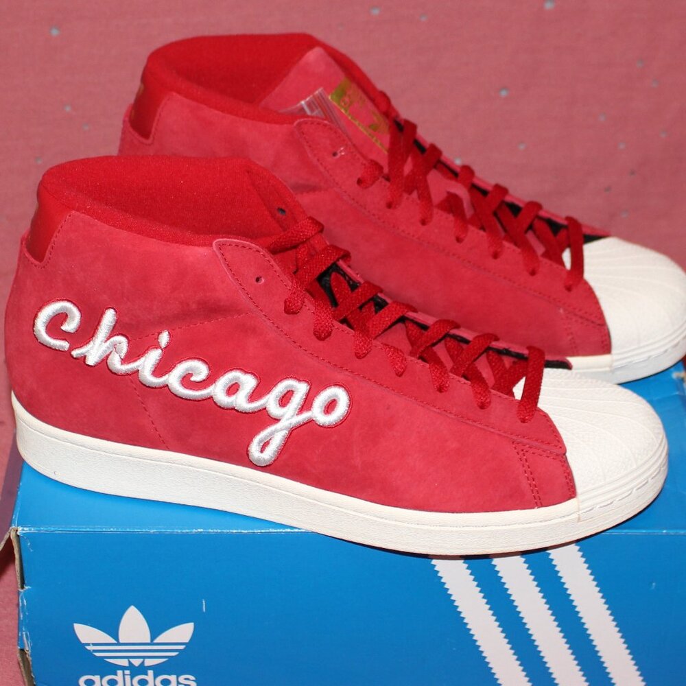 'Chicago' Edition Adidas Pro Model in Power Red